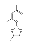 4-[(4-methyl-1,3,2-dioxaphospholan-2-yl)oxy]pent-3-en-2-one Structure