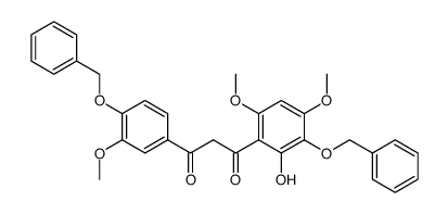 1-(3-Benzyloxy-2-hydroxy-4,6-dimethoxy-phenyl)-3-(4-benzyloxy-3-methoxy-phenyl)-propane-1,3-dione Structure
