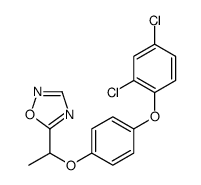 5-[1-[4-(2,4-dichlorophenoxy)phenoxy]ethyl]-1,2,4-oxadiazole结构式