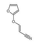 3-(furan-2-yloxy)prop-2-enenitrile结构式