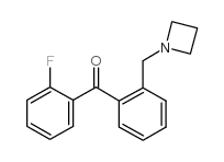 2-AZETIDINOMETHYL-2'-FLUOROBENZOPHENONE Structure
