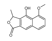 4-hydroxy-5-methoxy-3-methyl-3H-benzo[f][2]benzofuran-1-one结构式