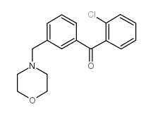 2-CHLORO-3'-MORPHOLINOMETHYL BENZOPHENONE structure