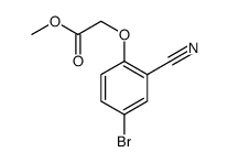Acetic acid, 2-(4-bromo-2-cyanophenoxy)-, methyl ester Structure