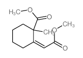 Cyclohexanecarboxylicacid, 2-(2-methoxy-2-oxoethylidene)-1-methyl-, methyl ester picture