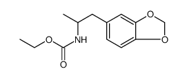 Carbamic acid, N-[2-(1,3-benzodioxol-5-yl)-1-methylethyl]-, ethyl ester Structure