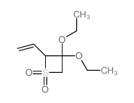 2-ethenyl-3,3-diethoxy-thietane 1,1-dioxide结构式