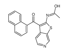 N-[3-(naphthalene-1-carbonyl)thieno[2,3-c]pyridin-2-yl]acetamide Structure