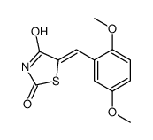 5-[(2,5-dimethoxyphenyl)methylidene]-1,3-thiazolidine-2,4-dione结构式