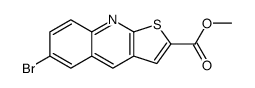 methyl 6-bromothieno[2,3-b]quinoline-2-carboxylate结构式