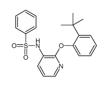 N-[2-(2-tert-butylphenoxy)pyridin-3-yl]benzenesulfonamide Structure