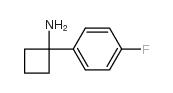 1-(4-fluorophenyl)cyclobutan-1-amine structure