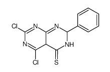 5,7-dichloro-2-phenyl-2,4a-dihydropyrimido[4,5-d]pyrimidine-4(3H)-thione结构式
