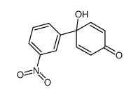 4-hydroxy-4-(3-nitrophenyl)cyclohexa-2,5-dien-1-one结构式