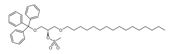 (R)-3-(1-hexadecyloxy)-1-(trityloxy)propan-2-yl methanesulfonate结构式