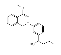 methyl 2-[[3-(1-hydroxypentyl)phenoxy]methyl]benzoate结构式