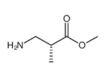 (R)-3-Amino-2-methyl-propionic acid methyl ester结构式