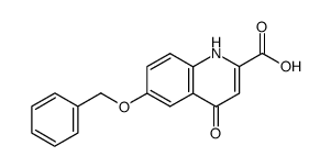 6-(benzyloxy)-4-oxo-1,4-dihydroquinoline-2-carboxylic acid Structure