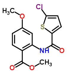 Methyl 2-{[(5-chloro-2-thienyl)carbonyl]amino}-4-methoxybenzoate Structure