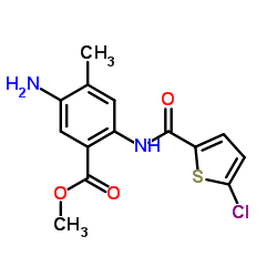 Methyl 5-amino-2-{[(5-chloro-2-thienyl)carbonyl]amino}-4-methylbenzoate结构式