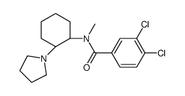 3,4-dichloro-N-methyl-N-[(1R,2S)-2-pyrrolidin-1-ylcyclohexyl]benzamide Structure