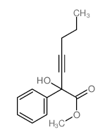 Benzeneacetic acid, a-hydroxy-a-1-pentyn-1-yl-, methyl ester结构式