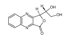 3-(D-erythro-glycerol-1-yl)quinoxaline-2-carboxylic acid γ-lactone Structure