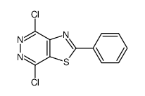 4,7-dichloro-2-phenylthiazolo(4,5-d)pyridazine Structure