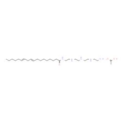 N-[2-[[2-[[2-[(2-aminoethyl)amino]ethyl]amino]ethyl]amino]ethyl]octadeca-9,12-dienamide monoacetate结构式