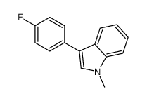 3-(4-fluorophenyl)-1-methylindole结构式