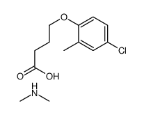 4-(4-chloro-2-methylphenoxy)butyric acid, compound with dimethylamine (1:1) structure