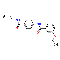 3-Ethoxy-N-[4-(propylcarbamoyl)phenyl]benzamide结构式