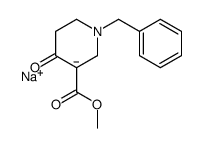methyl 1-benzyl-4-oxopiperidine-3-carboxylate, sodium salt Structure