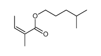 4-methylpentyl 2-methylbut-2-enoate Structure