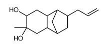 2-Allyldecahydro-6-methyl-1,4-methanonaphthalene-6,7-diol结构式