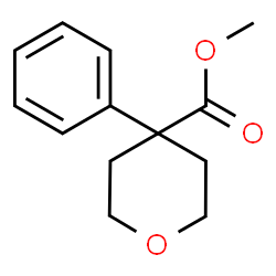 tetrahydro-4-phenyl-2H-Pyran-4-carboxylic acid methyl ester Structure