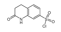 2-OXO-1,2,3,4-TETRAHYDROQUINOLINE-7-SULFONYLCHLORIDE Structure