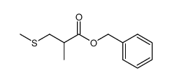 benzyl 2-methyl-3-(methylthio)propanoate结构式