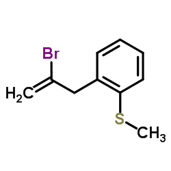 2-(2-Bromoprop-2-en-1-yl)phenyl methyl sulfide结构式