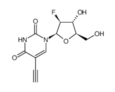 (2'S)-2'-Deoxy-2'-fluoro-5-ethynyluridine Structure