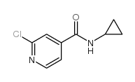 2-氯-N-环丙基异烟酰胺结构式