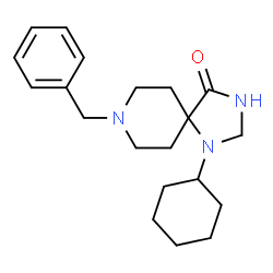 8-苄基1-环己基-1,3,8-三氮杂螺[4.5]癸-4-酮结构式