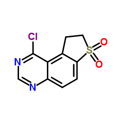 1-Chloro-8,9-dihydrothieno[3,2-f]quinazoline 7,7-dioxide结构式