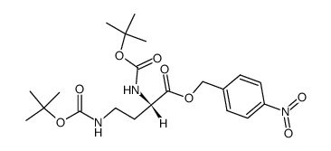Nα,Nγ-diBoc-L-2,4-diaminobutyric acid p-nitrobenzyl ester Structure