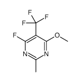 4-fluoro-6-methoxy-2-methyl-5-(trifluoromethyl)pyrimidine结构式