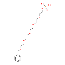 1-Phenyl-2,5,8,11,14-pentaoxahexadecan-16-yl dihydrogen phosphate结构式