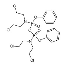 N,N,N',N'-Tetrakis-(2-chlorethyl)-symm.-pyrophosphorsaeure-diphenylester-diamid Structure