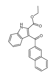 3-(Naphthalene-2-carbonyl)-1H-indole-2-carboxylic acid ethyl ester结构式