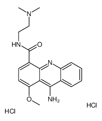 9-amino-N-[2-(dimethylamino)ethyl]-1-methoxyacridine-4-carboxamide,dihydrochloride结构式