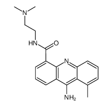 9-Amino-8-methyl-acridine-4-carboxylic acid (2-dimethylamino-ethyl)-amide Structure